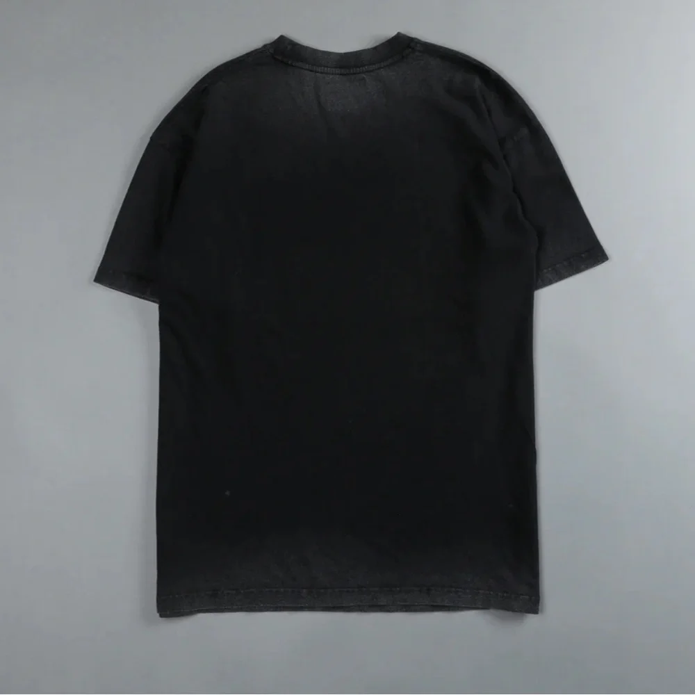 SOLD: INTO THE NIGHT "PREMIUM VINTAGE" OVERSIZED UNISEX TEE IN BLACK - Picture 2 of 3